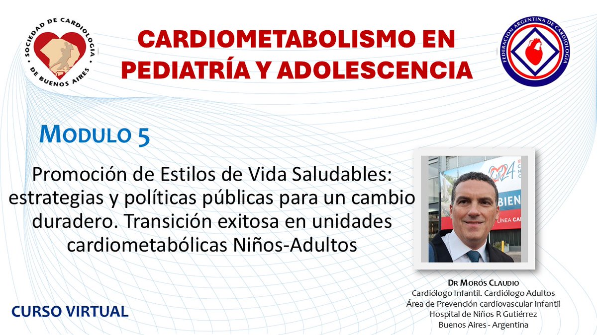 Nueva charla del curso de cardiometabolismo infantil