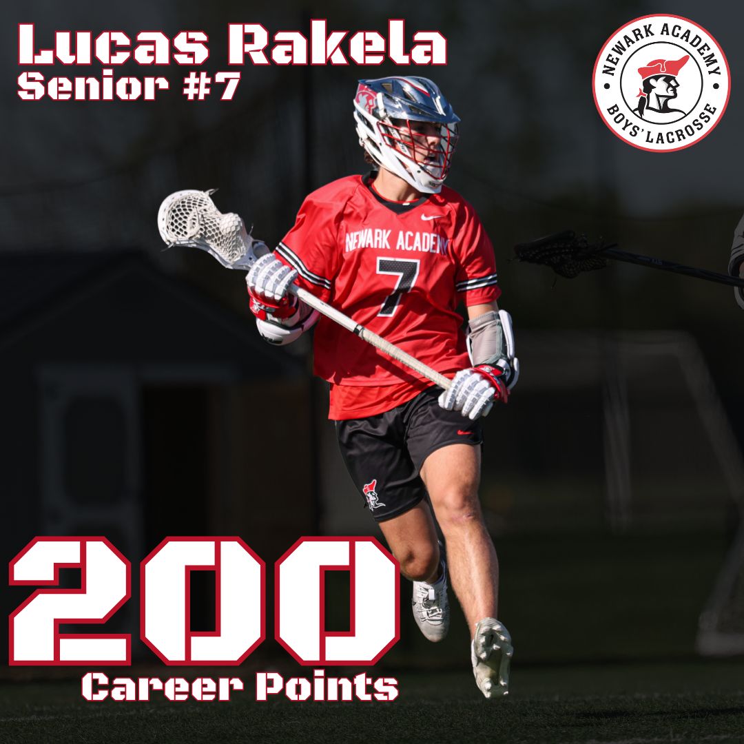 2️⃣0️⃣0️⃣‼️

Shoutout to Lucas Rakela for netting his 200th career point on Saturday! 

#NAallday #NewarkAcademy
@newarkacademy