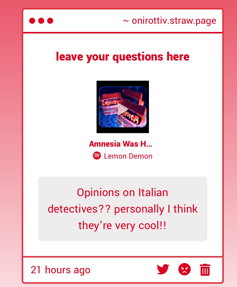 I miss italian detectives.