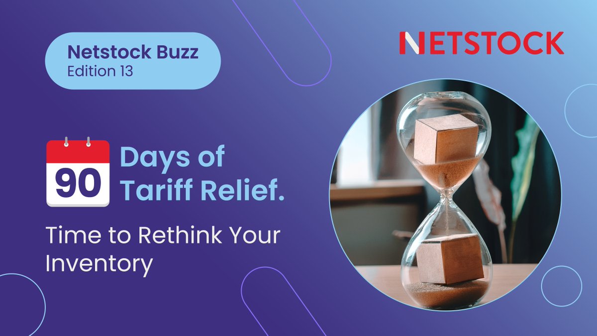 🚨💭 #NetstockBuzz Thought of the Day 🌐 The U.S. and China announced a major tariff agreement, easing pressure on $600B in trade, how could this shift your supply chain strategy moving forward? Check out the insights in our newsletter. bit.ly/4j18vXa

#Netstock #Tariffs