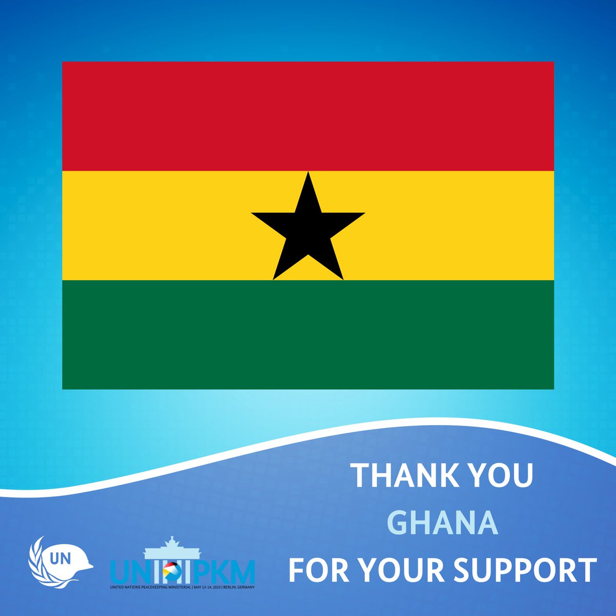 UNPeacekeeping's tweet image. Ghana pledged military staff officers and gender & protection advisers, Improvised Explosive Device experts and a Formed Police Unit. Also pledged to host the 2025 @ChallengesForum to contribute to the review of @UN Peace operations and multiple trainings. #PKMinisterial @UNPOL