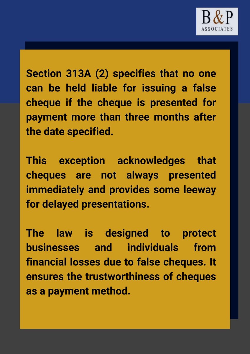 BPA LEGISLATIVE INSIGHT 📖 
"A BOUNCE THAT COSTS: UNDERSTANDING THE LEGAL CONSEQUENCES OF ISSUING DUD CHEQUES".

In today's Legislative Insight, we examine the legal consequences of issuing cheques to be drawn on non-existent accounts &amp; issuing cheques without sufficient funds.