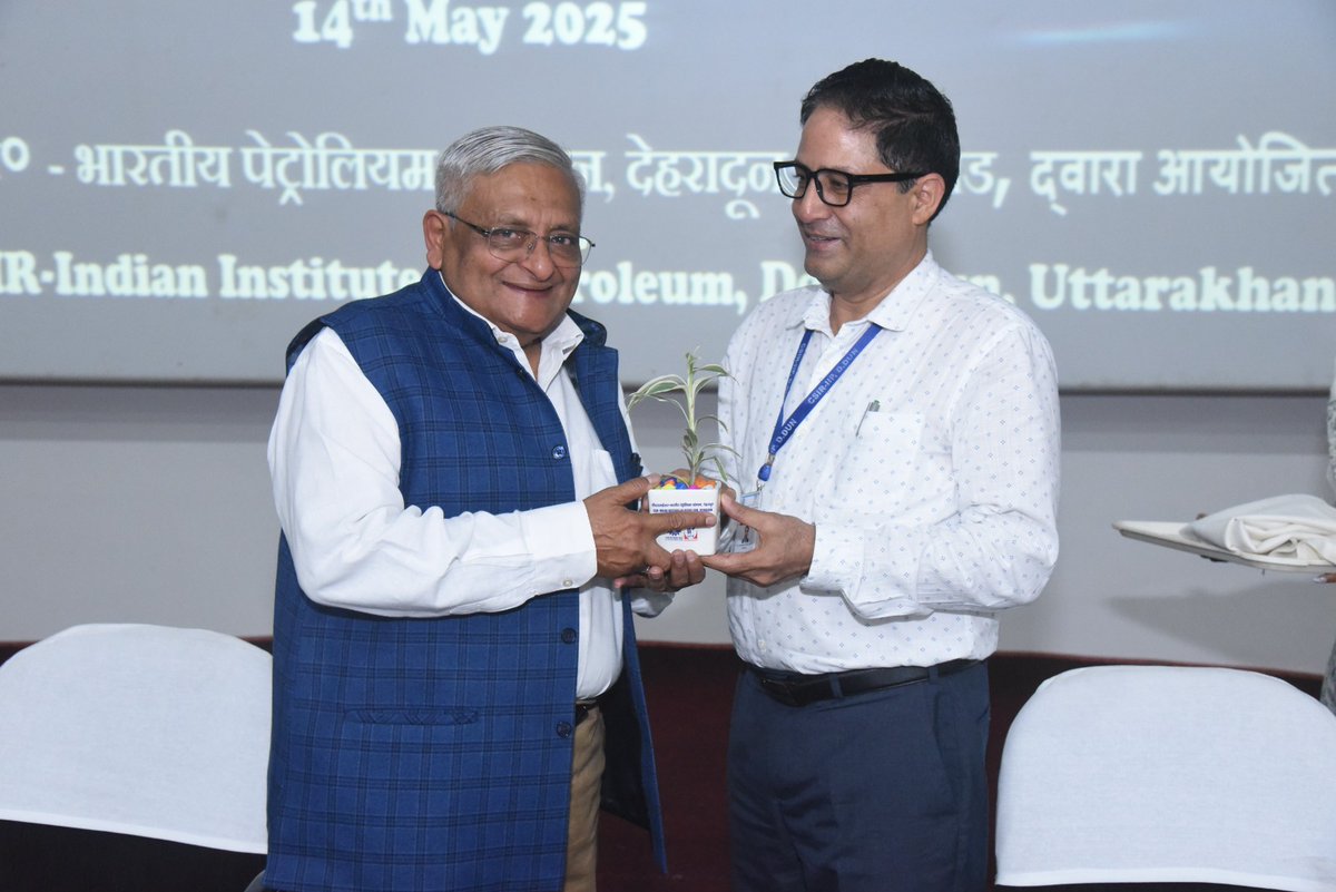 CSIRIIP's tweet image. CSIR-Indian Institute of Petroleum, Dehradun celebrated the National Technology Day on 14thMay 2025. Dr. M O Garg, Former Director CSIR-IIP and former DG CSIR graced the event as chief guest.