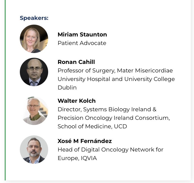 Systems Biology Ire (@sysbioire) on Twitter photo If you’re headed to the All-Island Cancer Summit today, be sure to check out this panel session at 2:45 - sure to be a great discussion on using AI in cancer care!
<a href="/PrecisionOncIre/">Precision Oncology Ireland</a> <a href="/UCDMedicine/">UCD Medicine</a> If you’re headed to the All-Island Cancer Summit today, be sure to check out this panel session at 2:45 - sure to be a great discussion on using AI in cancer care!
<a href="/PrecisionOncIre/">Precision Oncology Ireland</a> <a href="/UCDMedicine/">UCD Medicine</a>