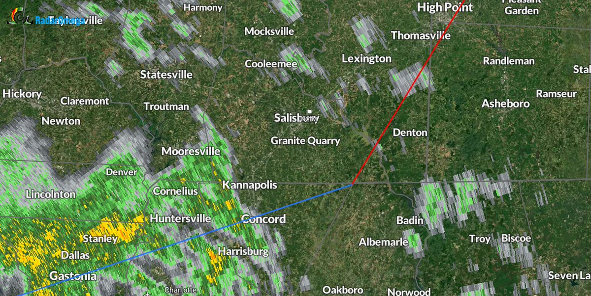 rowan_county_wx's tweet image. 📡 8:11 AM Radar Update
Rain is now entering the SW corner of Rowan County, moving northeast.
🌧️ Showers will continue to build through the morning.
We’ll be watching for any stronger storms later today.

#NCwx #RowanCountyWeather #RadarUpdate