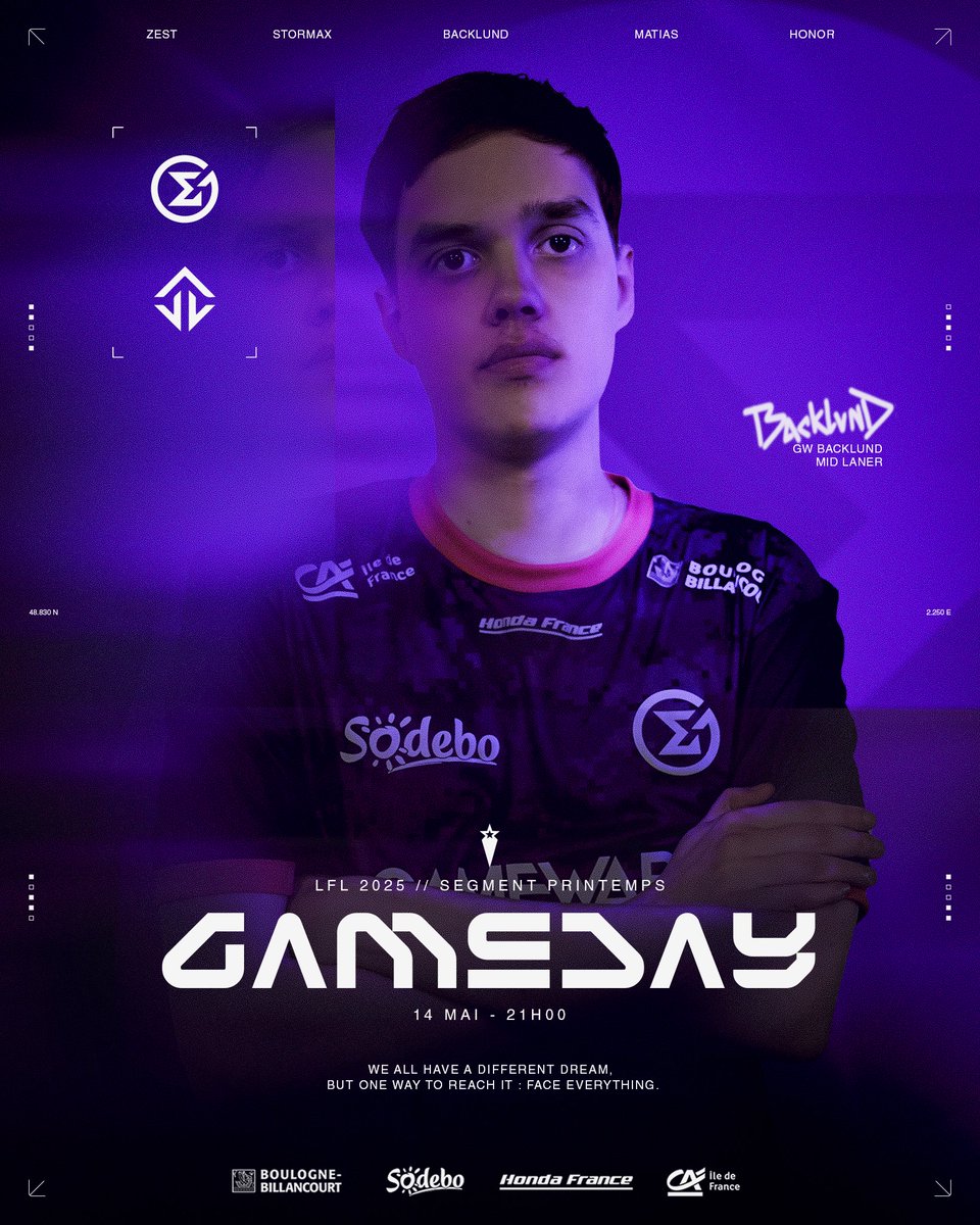 GameWard (@gamewardteam) on Twitter photo πππππ πππππ ππ ππππ πππππππππ ππ πππππ.. β‘οΈ
Ce soir on affronte les <a href="/JoblifeEsport/">Joblife</a> pour un BO3 dΓ©cisif pour la suite de notre aventure
β‘οΈ <a href="/LFLOfficiel/">LFLxDIV2</a> Spring Split 2025
β° 21:00
πΊ twitch.tv/otplol_
#GWWIN πππππ πππππ ππ ππππ πππππππππ ππ πππππ.. β‘οΈ
Ce soir on affronte les <a href="/JoblifeEsport/">Joblife</a> pour un BO3 dΓ©cisif pour la suite de notre aventure
β‘οΈ <a href="/LFLOfficiel/">LFLxDIV2</a> Spring Split 2025
β° 21:00
πΊ twitch.tv/otplol_
#GWWIN