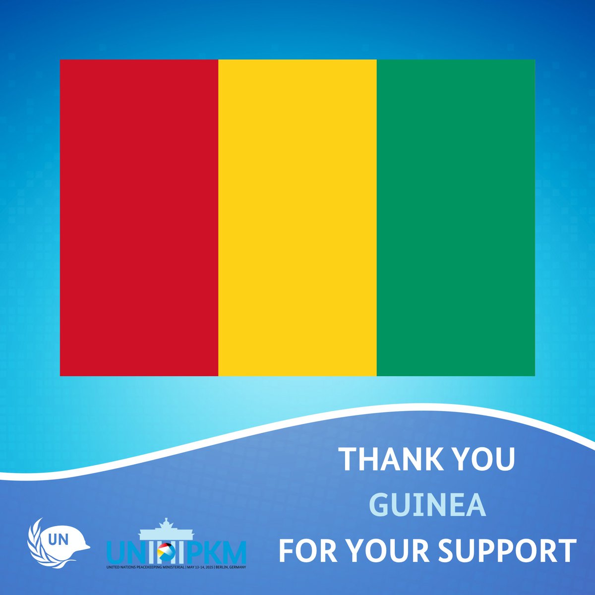 UNPeacekeeping's tweet image. Guinea pledged two Infantry Battalions and 100 Individual Police Officers. Also pledged to making the Peacekeeping Training Center available for @UN courses and training. #PKMinisterial #PKM2025 @UNPOL