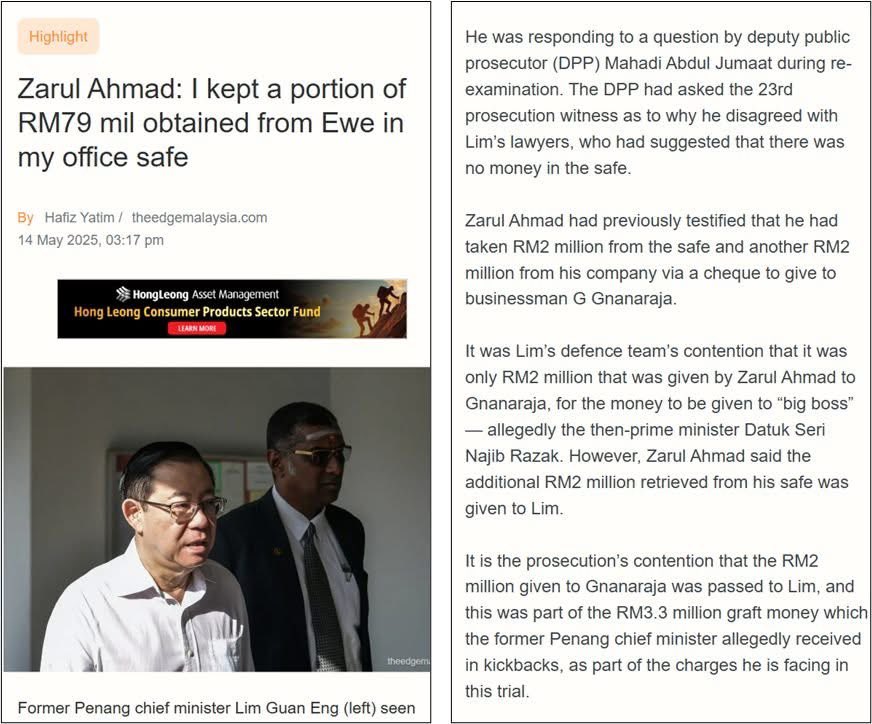 NaratifRakyat's tweet photo. Perbicaraan kes terowong bawah laut membabitkan Guan Eng hari ini makin menarik dengan beberapa pendedahan yang cukup mengejutkan. 

Berikut antara tiga perkara utama yang dibongkar hari ini:

1. Zarul akui terima RM79 juta dari Datuk Ewe Swee Kheng – Zarul, pemilik syarikat… https://t.co/ekgHjdTXUk