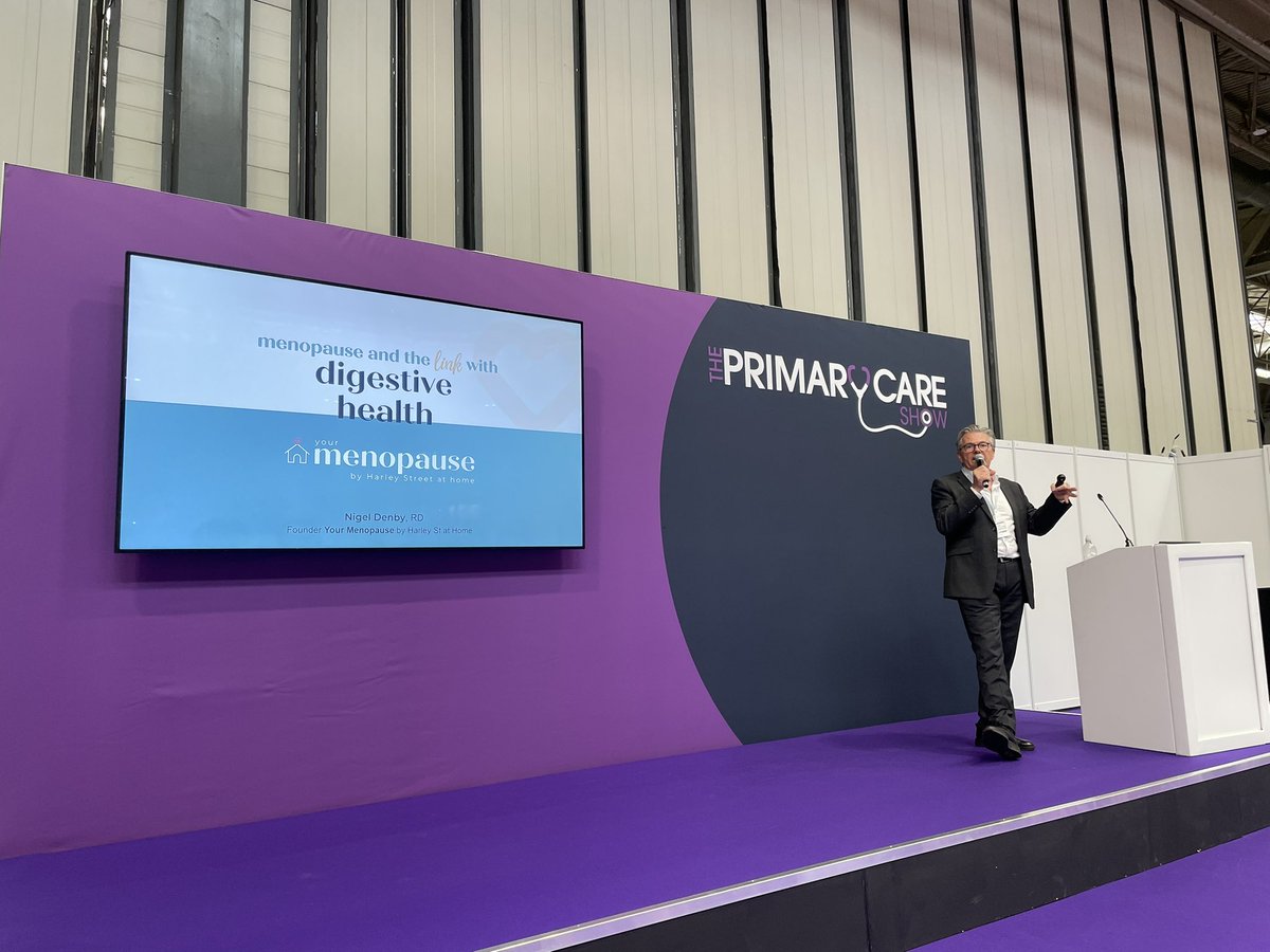 Nusrat Kausar 🤓👋 (@nusratkrd) on Twitter photo Great to have <a href="/DenbyNigel/">NigelDenbyMenopauseDietitian</a> as the 5th speaker of the day <a href="/PrimaryCareShow/">The Primary Care Show</a> in the nutrition and dietetics programme speaking on menopause and the link with digestive health 😀 Great to have <a href="/DenbyNigel/">NigelDenbyMenopauseDietitian</a> as the 5th speaker of the day <a href="/PrimaryCareShow/">The Primary Care Show</a> in the nutrition and dietetics programme speaking on menopause and the link with digestive health 😀