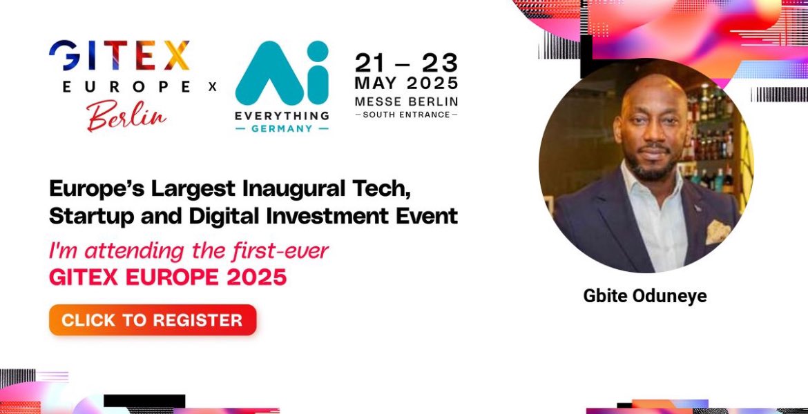 ODBA (@odbavc) on Twitter photo Join our GP <a href="/GOduneye/">Gbite Oduneye</a> at <a href="/GITEXEUROPE/">GITEX EUROPE</a> in Berlin.
<a href="/odbavc/">ODBA</a> backs founders who build against the odds. From Africa to the world, we’re bridging the gap between bold innovation and slow capital.
We will be in Berlin from May 21–22. Let’s connect.
#GITEXEurope #ODBA #VC Join our GP <a href="/GOduneye/">Gbite Oduneye</a> at <a href="/GITEXEUROPE/">GITEX EUROPE</a> in Berlin.
<a href="/odbavc/">ODBA</a> backs founders who build against the odds. From Africa to the world, we’re bridging the gap between bold innovation and slow capital.
We will be in Berlin from May 21–22. Let’s connect.
#GITEXEurope #ODBA #VC