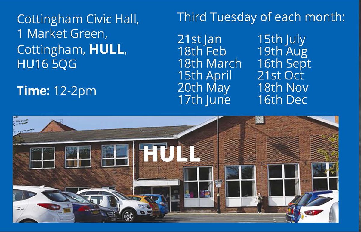 Yorkshire and Humber Asbestos Support Group SARAG (@yorkshiresarag) on Twitter photo Good Afternoon
Please come along to our Social Group in Hull on 20th May at Cottingham Civic Hall between 12-2
A complimentary lunch and drinks will be provided.
If you’d like to attend, please just drop us an email to michaela@saragasbestossupport.org.
Hope to see you. Good Afternoon
Please come along to our Social Group in Hull on 20th May at Cottingham Civic Hall between 12-2
A complimentary lunch and drinks will be provided.
If you’d like to attend, please just drop us an email to michaela@saragasbestossupport.org.
Hope to see you.