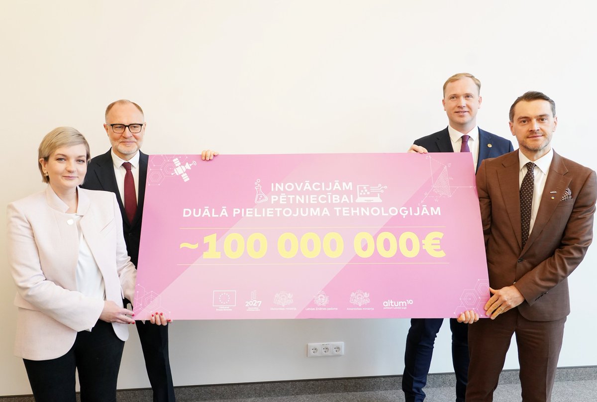 👏Atklātas divas jaunas atbalsta programma uzņēmējiem! Līdz 100 milj. eiro inovācijām, duālā pielietojuma produktu ražošanai, pētniecībai un attīstībai
👉ej.uz/qwxq