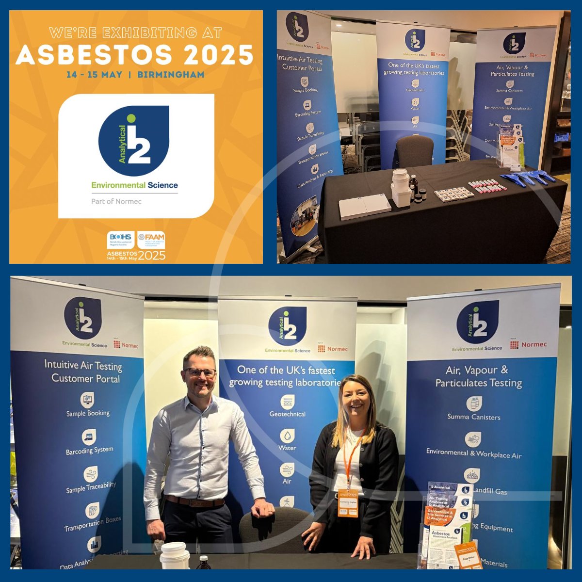 🚨 We’re at Asbestos 2025! 🚨

🎉 We’re excited to be exhibiting and attending the Asbestos 2025 event today and tomorrow — a key opportunity to connect with industry leaders, share insights, and stay up to date on the latest developments in asbestos management and safety.