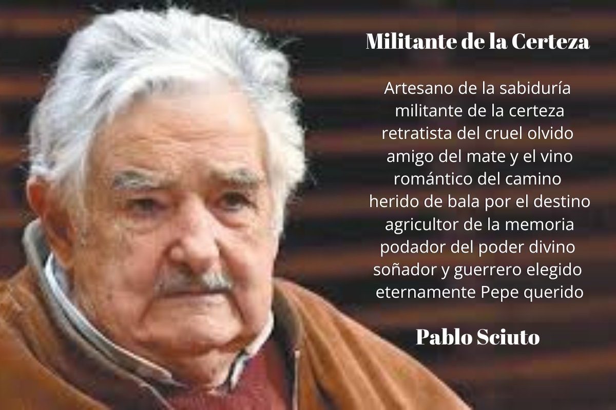 ¡Gracias Pepe por tanto! ❤️🇺🇾

#PepeMujica 
#josemujica 
#Uruguay