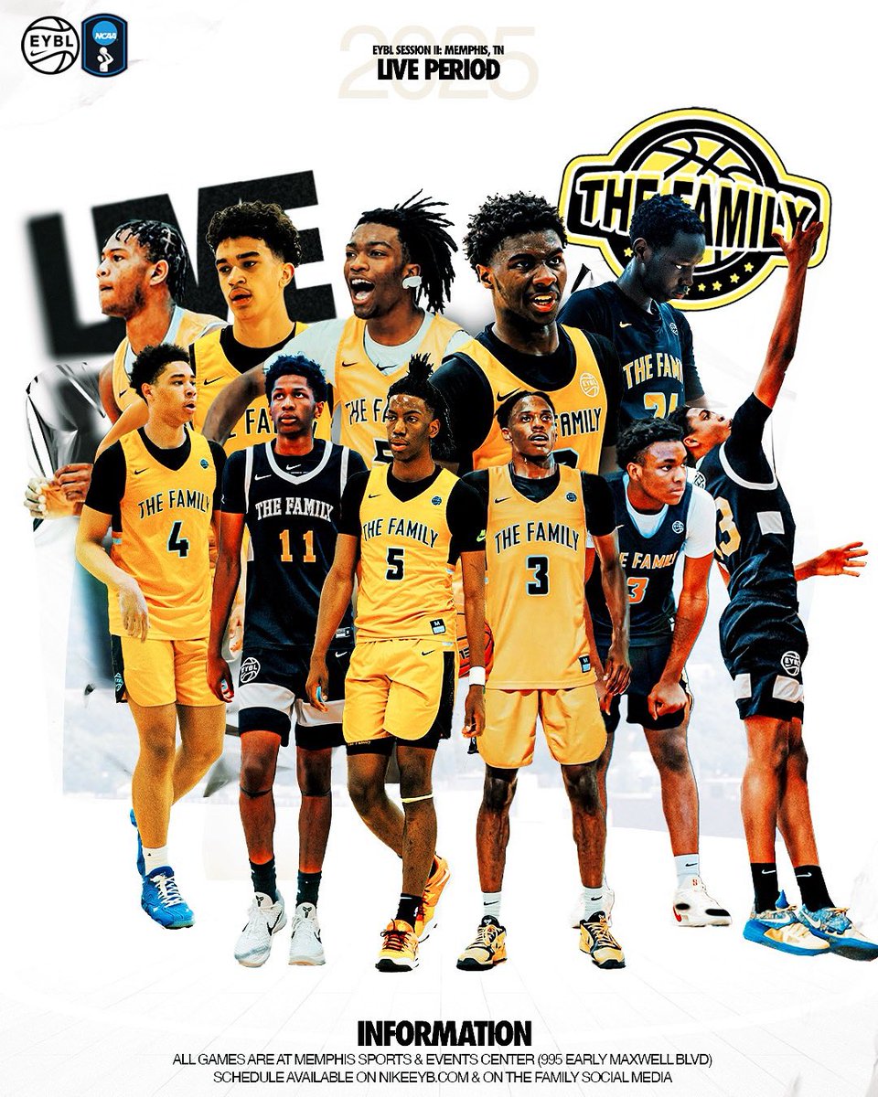LIVE PERIOD IN MEMPHIS THIS WEEKEND FOR EYBL SESSION II, THE TIME IS NOW ⚠️⚠️⚠️⚠️!!!