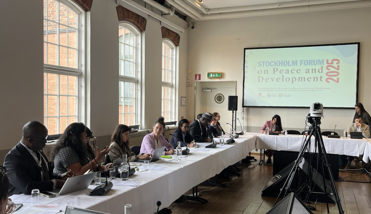 United Nations Institute for Disarmament Research (@unidir) on Twitter photo Chitra Nagarajan presented UNIDIR’s latest research at the 2025 Stockholm Forum 🇸🇪, joining a panel with <a href="/FBAFolke/">FBA (Folke Bernadotte Academy)</a> and <a href="/UNDP/">UN Development</a> on integrating climate, peace and security to strengthen civilian-led stabilisation.
📖 Read more: unidir.org/barreintBHA Chitra Nagarajan presented UNIDIR’s latest research at the 2025 Stockholm Forum 🇸🇪, joining a panel with <a href="/FBAFolke/">FBA (Folke Bernadotte Academy)</a> and <a href="/UNDP/">UN Development</a> on integrating climate, peace and security to strengthen civilian-led stabilisation.
📖 Read more: unidir.org/barreintBHA