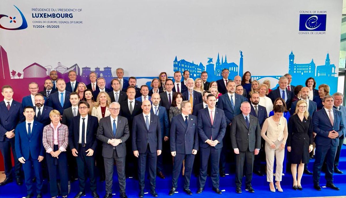 MFA_MNE's tweet photo. DPM & FM Ibrahimović at the @coe #134th Committee of Ministers in #Luxembourg⤵️
📍The challenges posed by democratic backsliding are multiple, our responsibility to act decisively is more important than ever.
➡️It is essential that we reignite efforts to rebuild trust, resilience and social cohesion & fortify democratic security through human rights and rule of law.