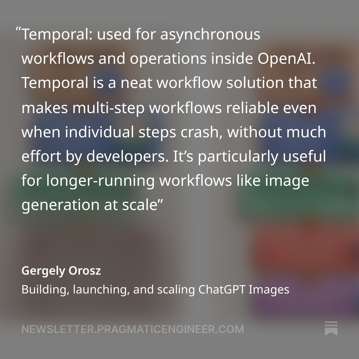 Temporal (@temporalio) on Twitter photo 👀 “Wait… Temporal powers <a href="/OpenAI/">OpenAI</a>'s  async workflows?”
Yes, really.
OpenAI uses Temporal to run complex, multi-step workflows reliably at scale. If they trust us to keep things running, imagine what we can do for you.
👉 t.mp/3Spcq5n 👀 “Wait… Temporal powers <a href="/OpenAI/">OpenAI</a>'s  async workflows?”
Yes, really.
OpenAI uses Temporal to run complex, multi-step workflows reliably at scale. If they trust us to keep things running, imagine what we can do for you.
👉 t.mp/3Spcq5n