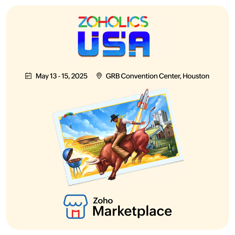 #ZoholicsUSA2025 | Zoholics is finally here! Visit us today at the Experience Center to explore everything about Zoho Marketplace and see how we empower <a href="/Zoho/">Zoho</a> users! 

#ZoholicsUSA <a href="/Zoholics/">Zoholics</a>