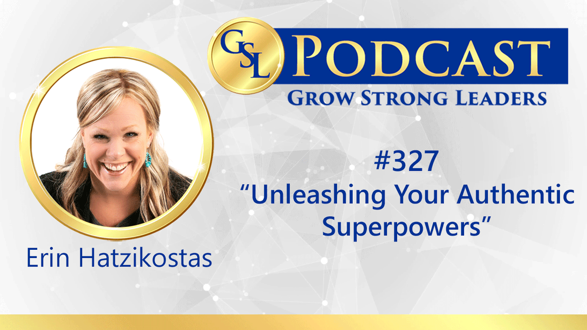 When you hear the word authenticity, you might think of it as being your true self around other people. 

Actually, it’s much more than that. 

Erin Hatzikostas  shares her bold and refreshing perspective on authenticity in leadership and life.
growstrongleaders.com/erin-hatzikost…