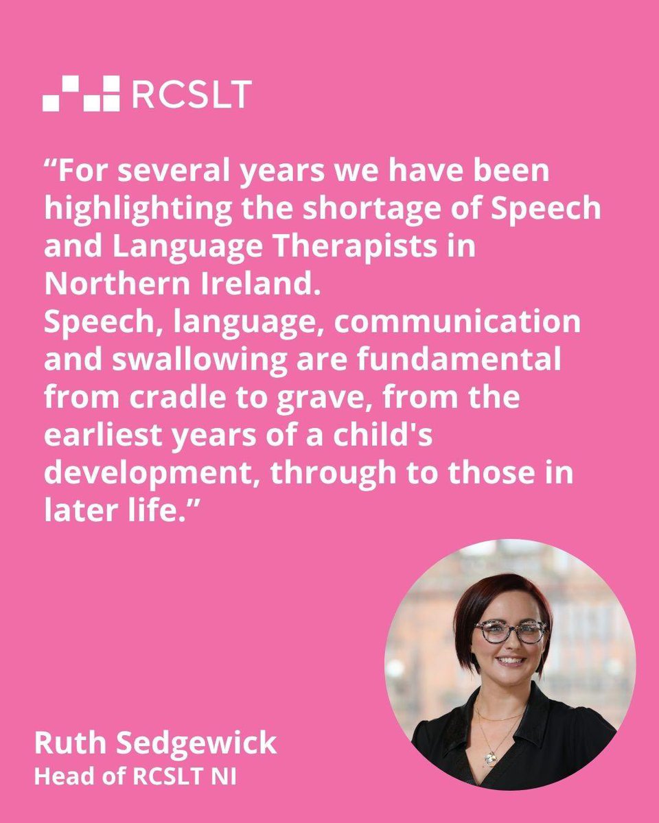 RCSLTNI's tweet image. 🩵Delighted!!!
📣Huge investment in the very important speech and language workforce!
Thank you at @mikenesbittni and @healthdpt 👏
@rcslt @tennysonCAHPO