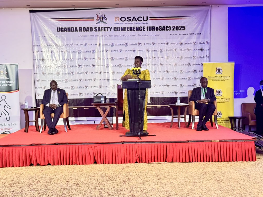 “We must not allow our achievements in infrastructure to become a source of sorrow. Together, government, civil society, the private sector, and citizens, we can build a safer road environment for all.” - H.E Jessica Alupo, Vice President of Uganda. 

#URoSaC2025 #RoadSafetyUg