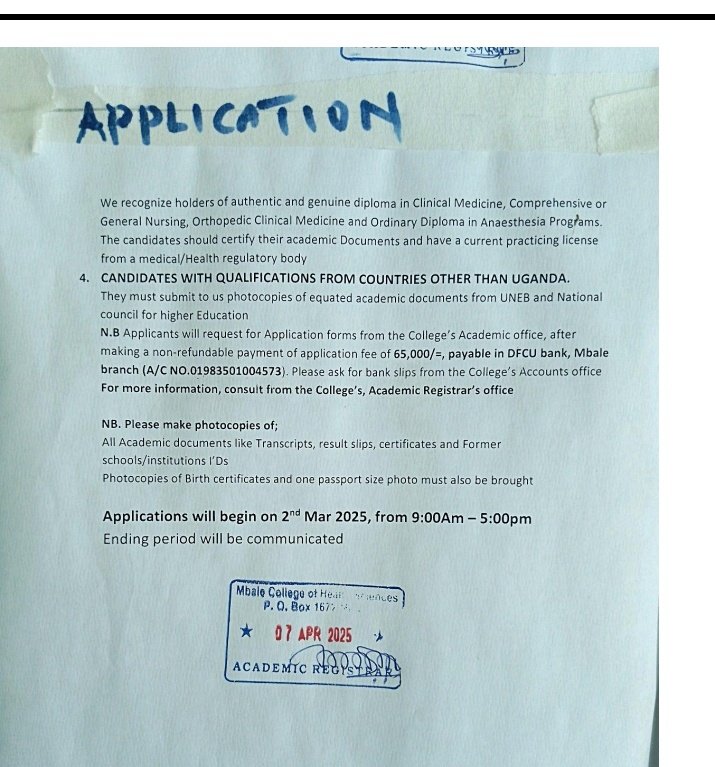 Mbale College of health sciences tweet media