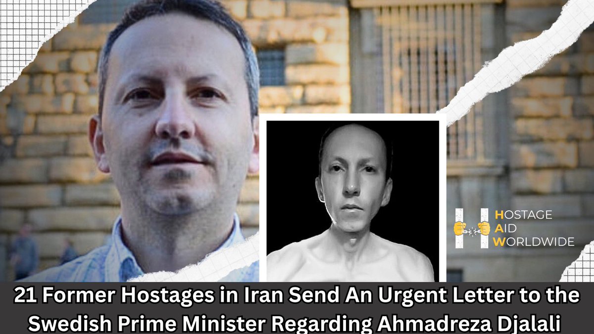 Hostage Aid Worldwide (@hostageaid) on Twitter photo Another path to save Ahmadreza Djalali may exist!
Today, 21 former hostages of #Iran, from different countries around the world, sent a letter to <a href="/SwedishPM/">Ulf Kristersson</a>, urging him to seize this moment to #SaveAhmadreza—before it’s too late. With Djalali critically ill following a heart Another path to save Ahmadreza Djalali may exist!
Today, 21 former hostages of #Iran, from different countries around the world, sent a letter to <a href="/SwedishPM/">Ulf Kristersson</a>, urging him to seize this moment to #SaveAhmadreza—before it’s too late. With Djalali critically ill following a heart