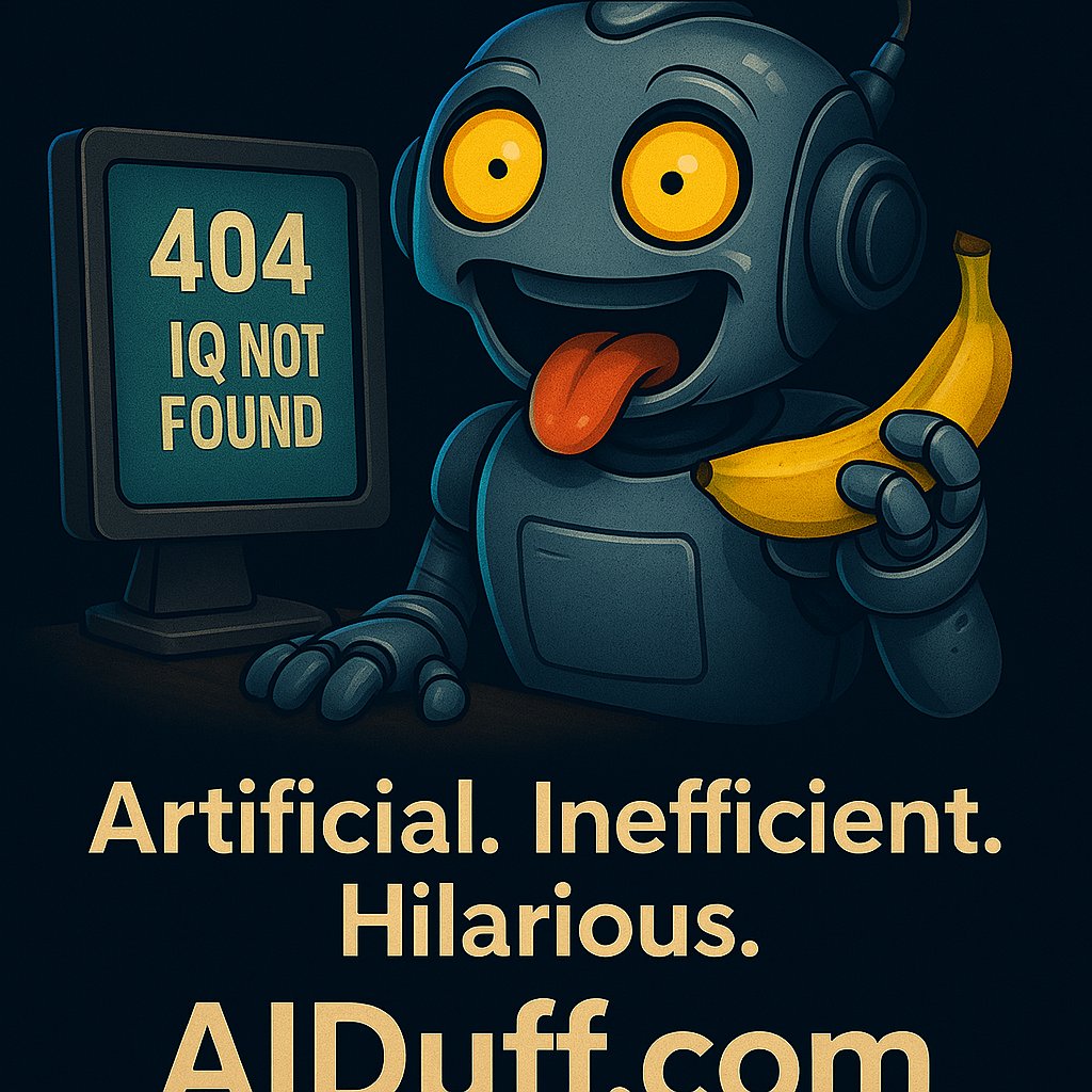 MH2025_Official's tweet image. 🤖 Dumber than it looks. Funnier than it should be.

AIDuff.com is your brand for comedy AI, meme tools, parody bots or NFT satire.

Short. Sharp. Stupidly good.

👉 Now listed at Sedo

#AIMemes #ComedyTech #NFTSatire #MemeBrand #DomainForSale
@Sedo @nftnow @Beeple…