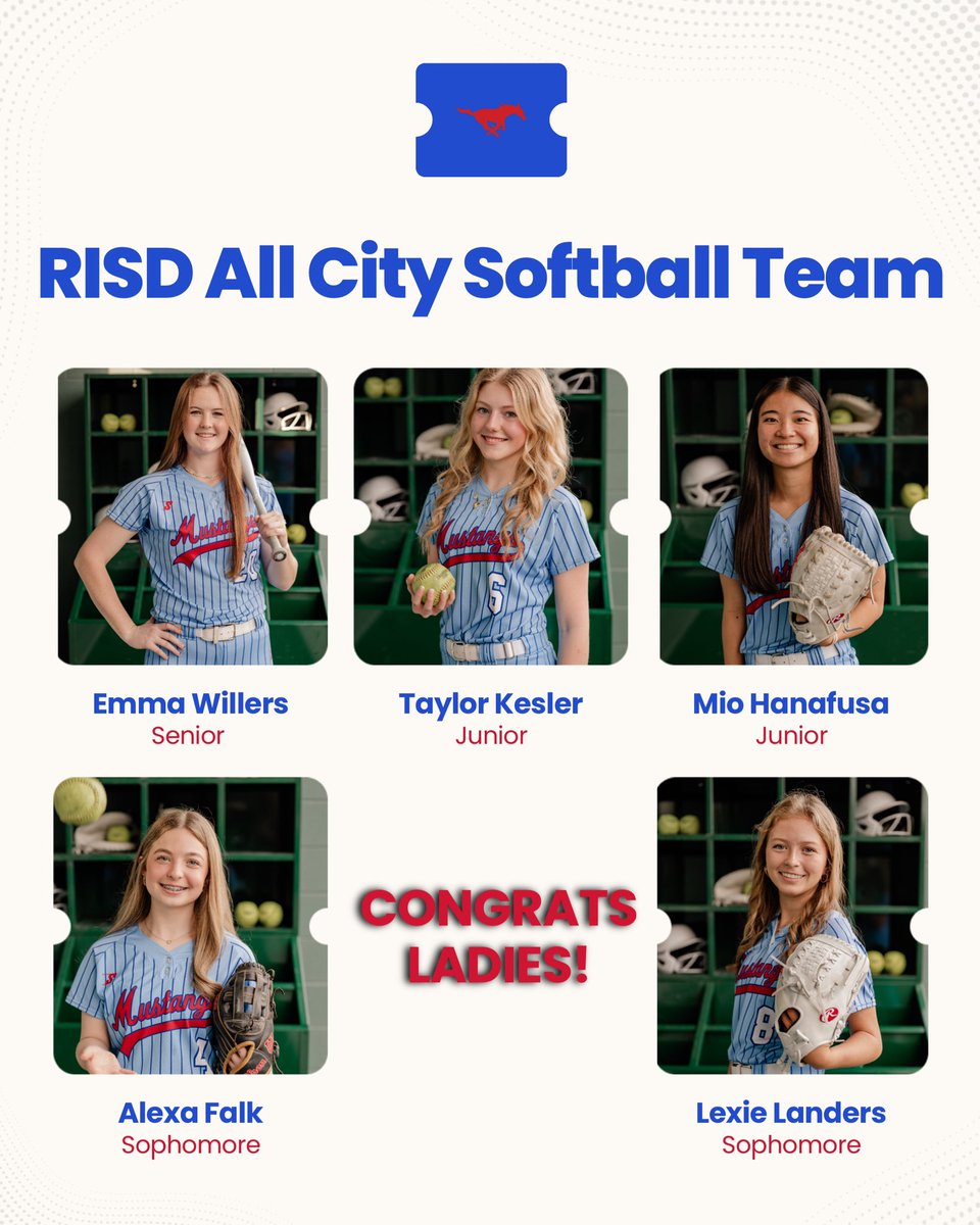 We are so proud of these five ladies on this amazing achievement!! ❤️🥎💙