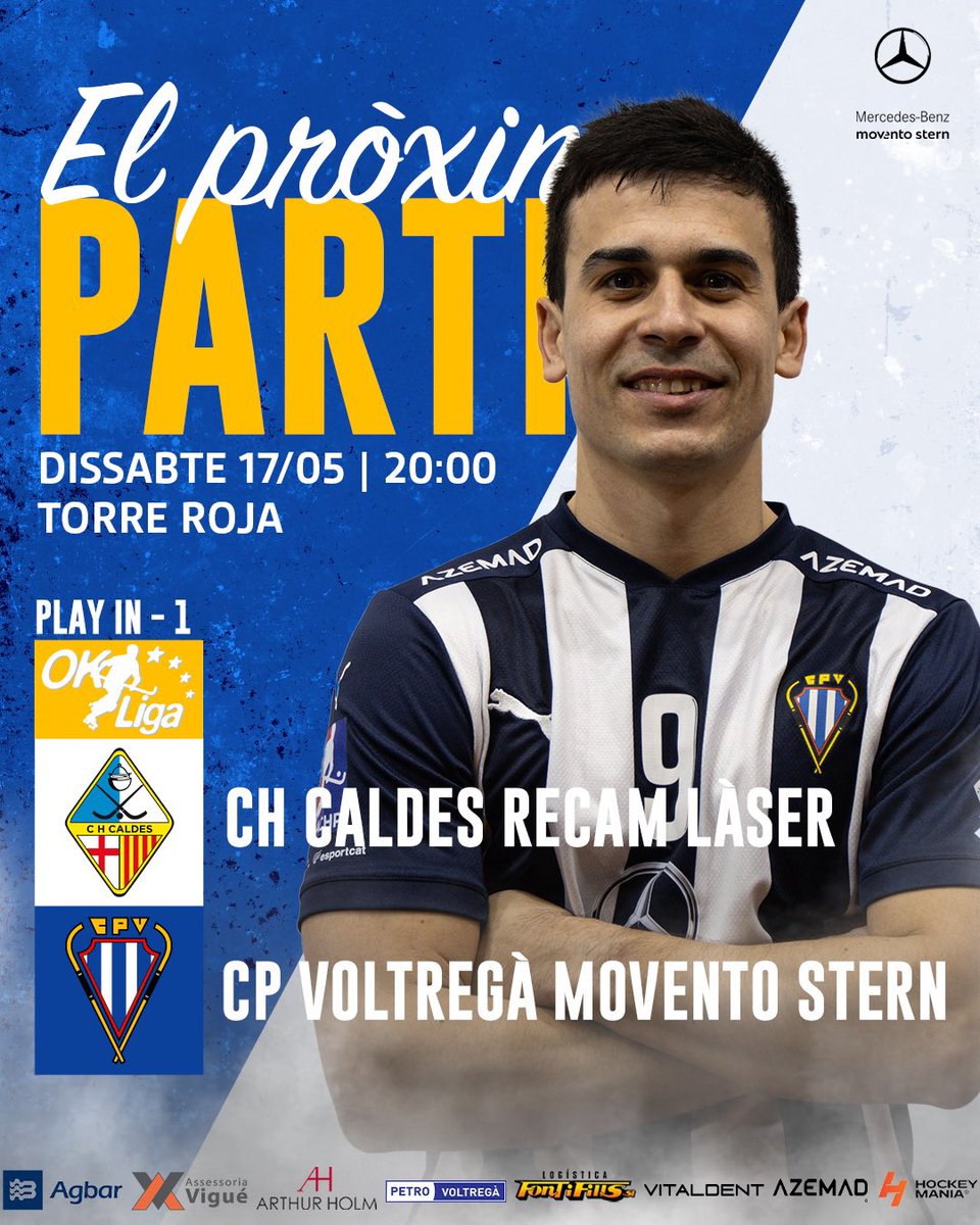 Club Patí Voltregà-Movento Stern (@cpvoltrega) on Twitter photo 🔵⚪️ 𝐄𝐋 𝐏𝐑𝐎𝐗𝚰𝐌 𝐏𝐀𝐑𝐓𝚰𝐓
Primer partit del Play-in per Europa. Som-hi 🤍💙
📆 17/05 - 20:00h
🆚 <a href="/chcaldes/">Recam Làser CH Caldes</a>
📍 Torre Roja
#forçamàgic #voltregà #OKLiga #saciganxoteam 🔵⚪️ 𝐄𝐋 𝐏𝐑𝐎𝐗𝚰𝐌 𝐏𝐀𝐑𝐓𝚰𝐓
Primer partit del Play-in per Europa. Som-hi 🤍💙
📆 17/05 - 20:00h
🆚 <a href="/chcaldes/">Recam Làser CH Caldes</a>
📍 Torre Roja
#forçamàgic #voltregà #OKLiga #saciganxoteam