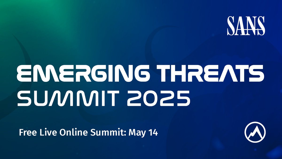 Starting in 30 minutes! - The world's top cyber minds gather at the SANS #EmergingThreatsSummit 2025 to reveal: 
- How quantum computing will break today's encryption 
- How AI is weaponizing cyberattacks 
- How to defend critical infrastructure in a hyperconnected world and