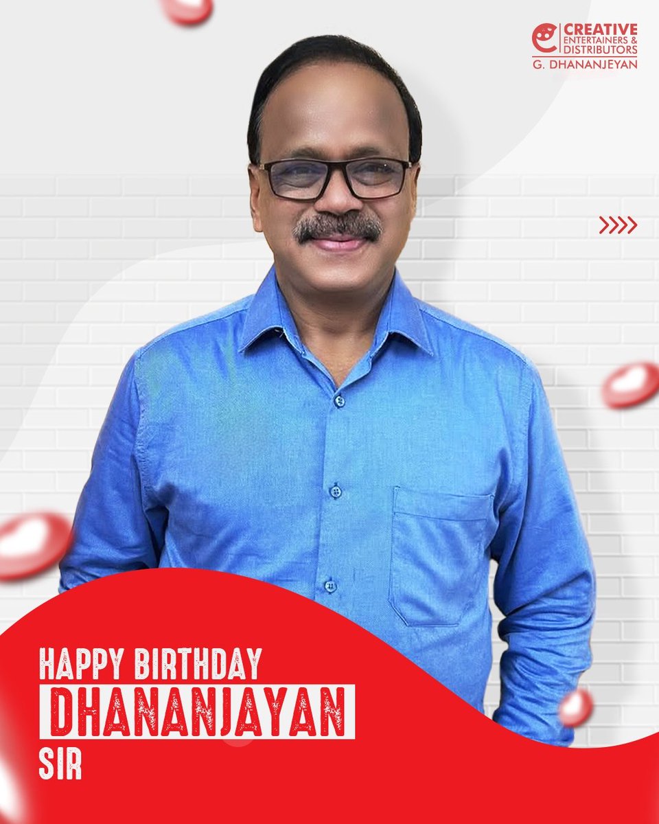 Creative Entertainers (@creativeent4) on Twitter photo Wishing the mastermind behind the magic, a very Happy Birthday, <a href="/Dhananjayang/">G Dhananjeyan</a>, sir!
Your vision, leadership, and passion continue to inspire us every day.π₯π
#HappyBirthdayDhananjayan #HBDDhananjayan Wishing the mastermind behind the magic, a very Happy Birthday, <a href="/Dhananjayang/">G Dhananjeyan</a>, sir!
Your vision, leadership, and passion continue to inspire us every day.π₯π
#HappyBirthdayDhananjayan #HBDDhananjayan