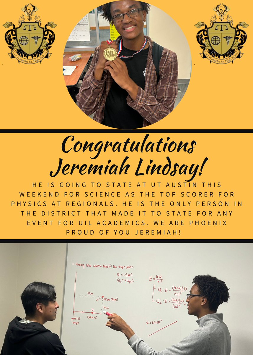Our Sal is headed to <a href="/uiltexas/">Texas UIL</a> State!! Congratulations, Jeremiah! 👏 👏👏