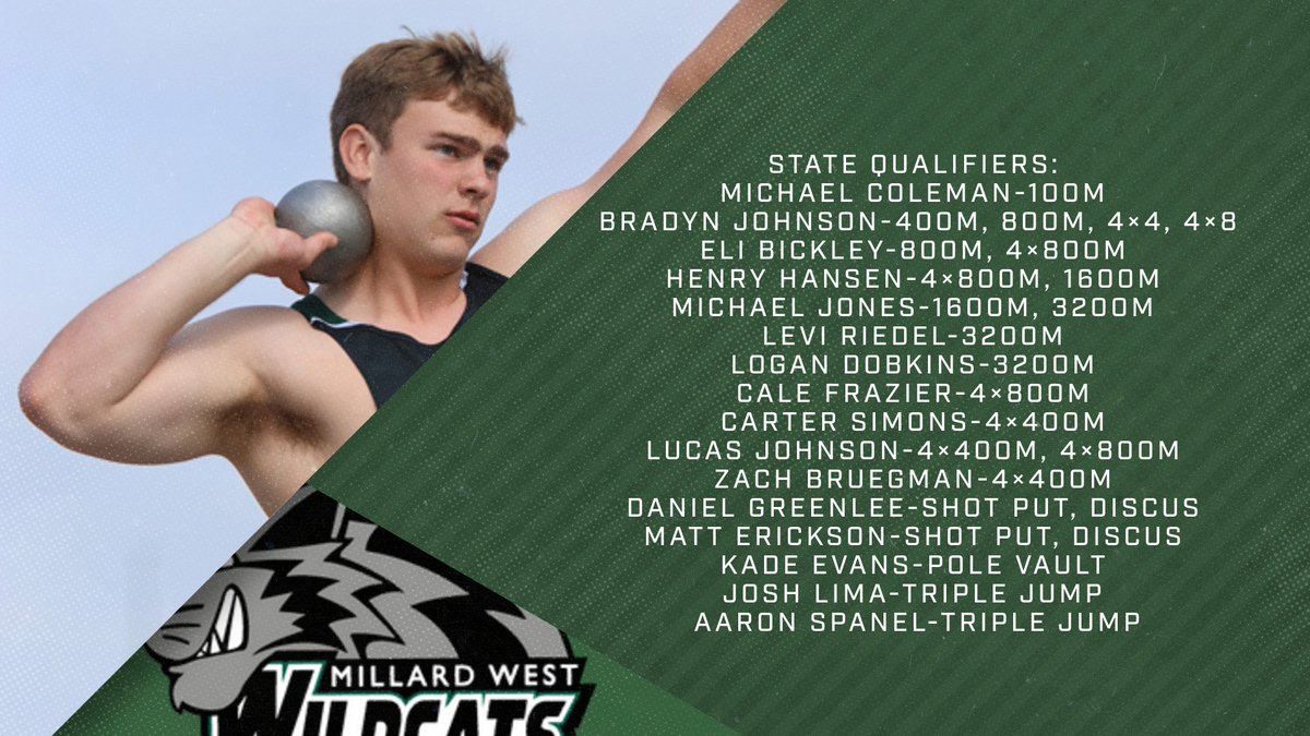 We had 16 State Qualifiers yesterday in warm and windy conditions in Kearney! State is next Wednesday &amp; Thursday at Burke Stadium.