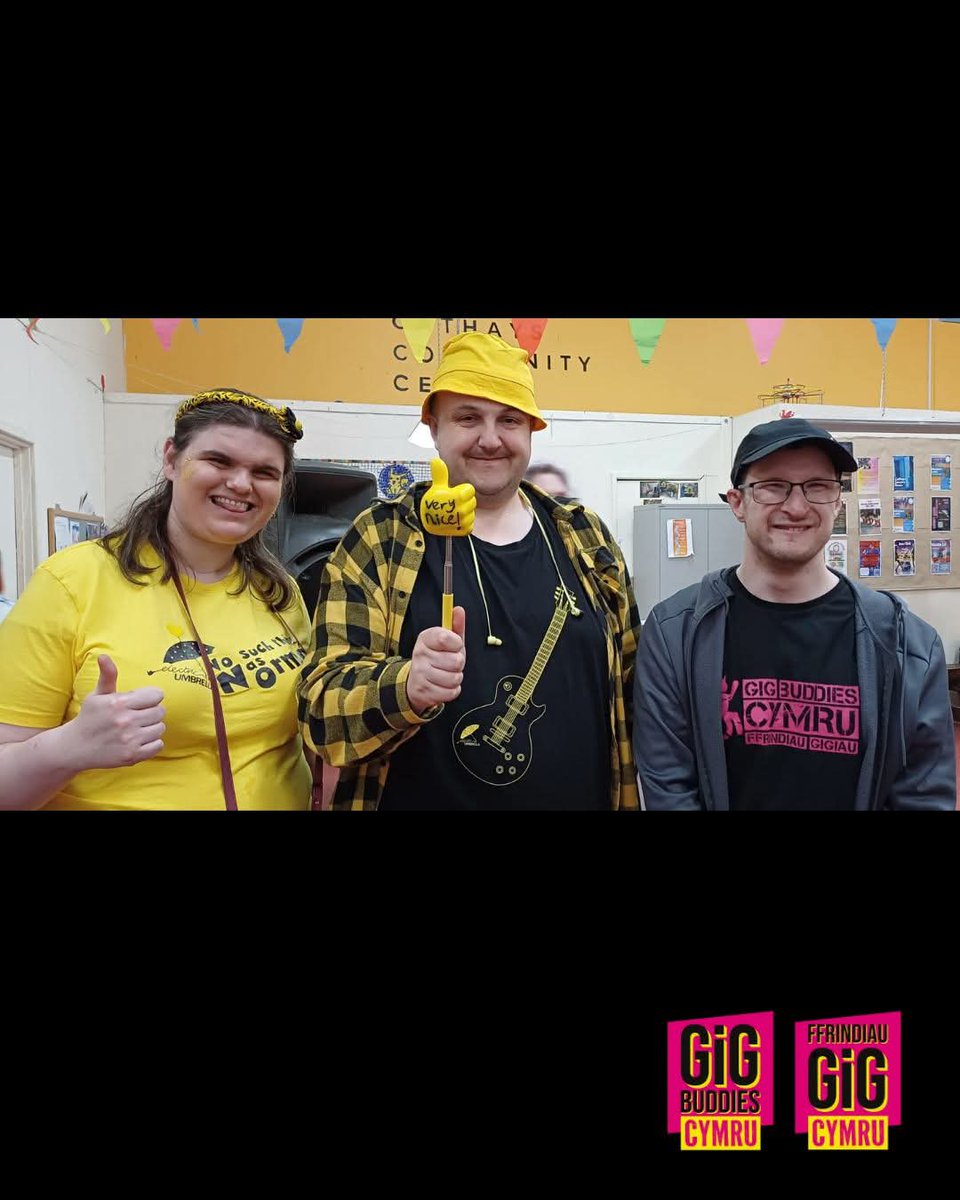 Gig Buddies Cymru 👩🏾🎤👨🏽🎤🏴 (@gigbuddiescymru) on Twitter photo Gig Buddies South Wales participants Nicole, Simon and Geraint are part of Tŷ Cerdd's Bwthyn Sonig Collective! Nicole and Simon sent us photos and a video taken during rehearsals following their most recent performance at <a href="/theCentre/">Wales Millennium Centre</a>. We hope you all had an absolute blast! Gig Buddies South Wales participants Nicole, Simon and Geraint are part of Tŷ Cerdd's Bwthyn Sonig Collective! Nicole and Simon sent us photos and a video taken during rehearsals following their most recent performance at <a href="/theCentre/">Wales Millennium Centre</a>. We hope you all had an absolute blast!