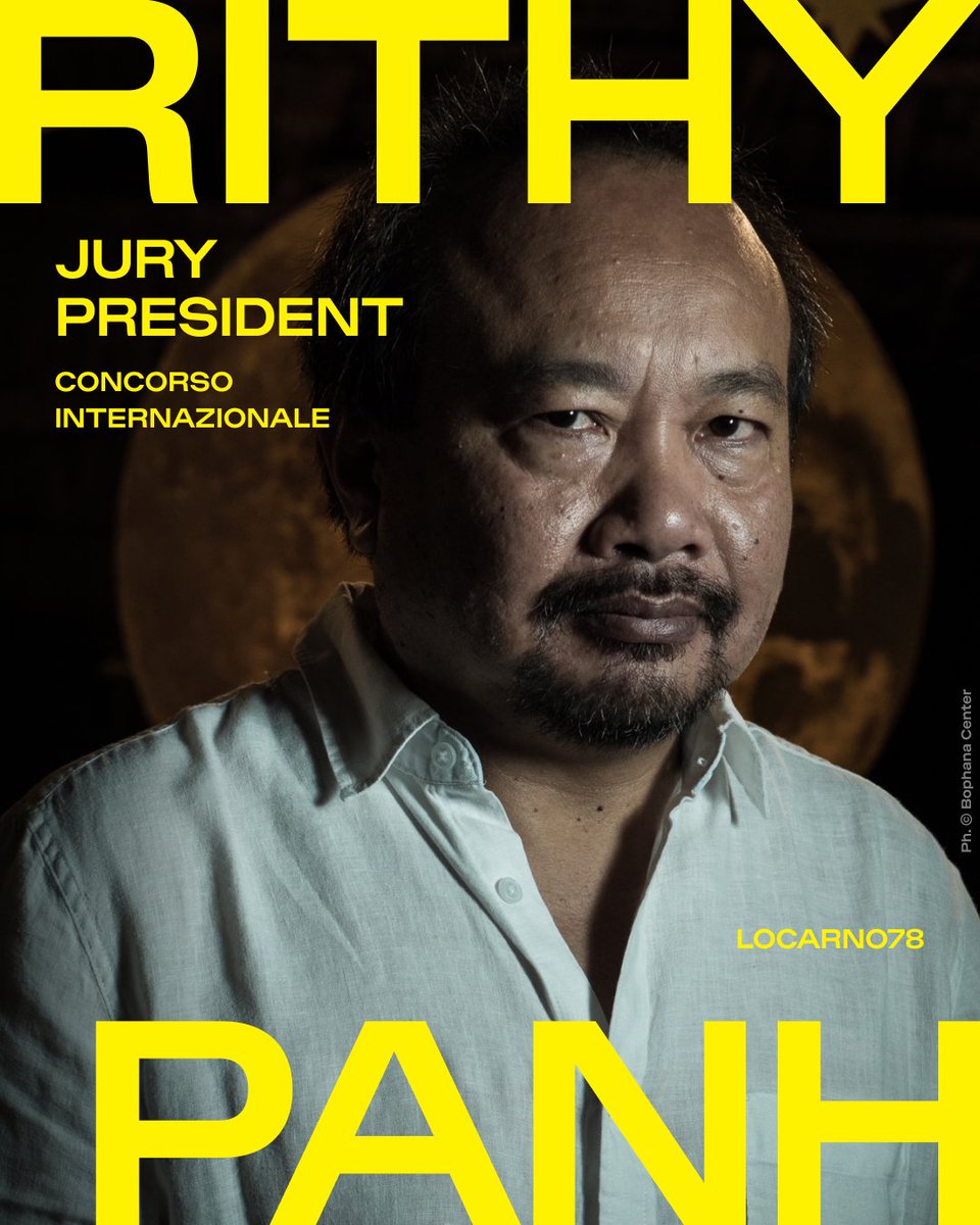 We're delighted to announce that #RithyPanh will serve as president of the Concorso Internazionale jury at #Locarno78, overseeing the process that will decide the winner of the Pardo d’Oro.

→ Read more: shorturl.at/pUyGq

_
Ph. © Bophana Center
