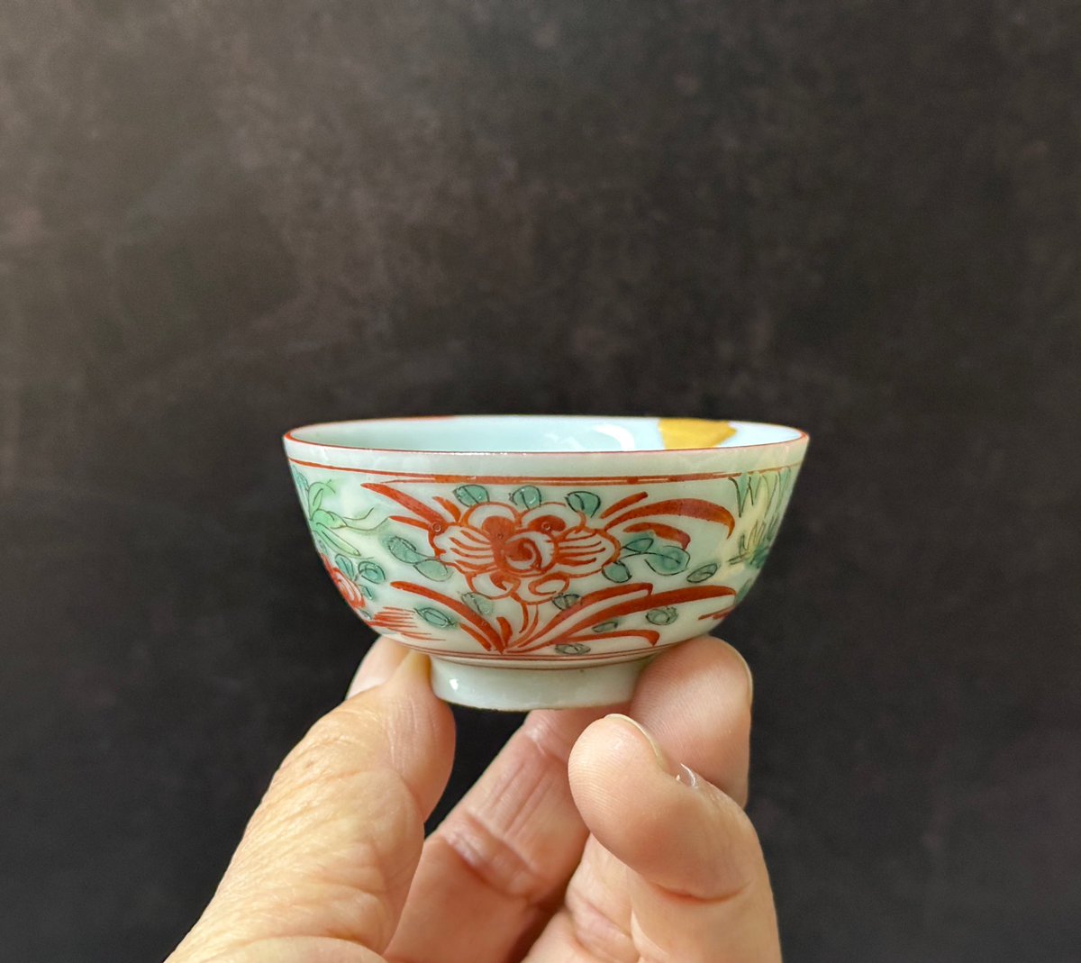 hareitiba's tweet photo. sake cup
akae
kintsugi

#japaneseantique #sake #cup #akae https://t.co/v92UgWEjBd