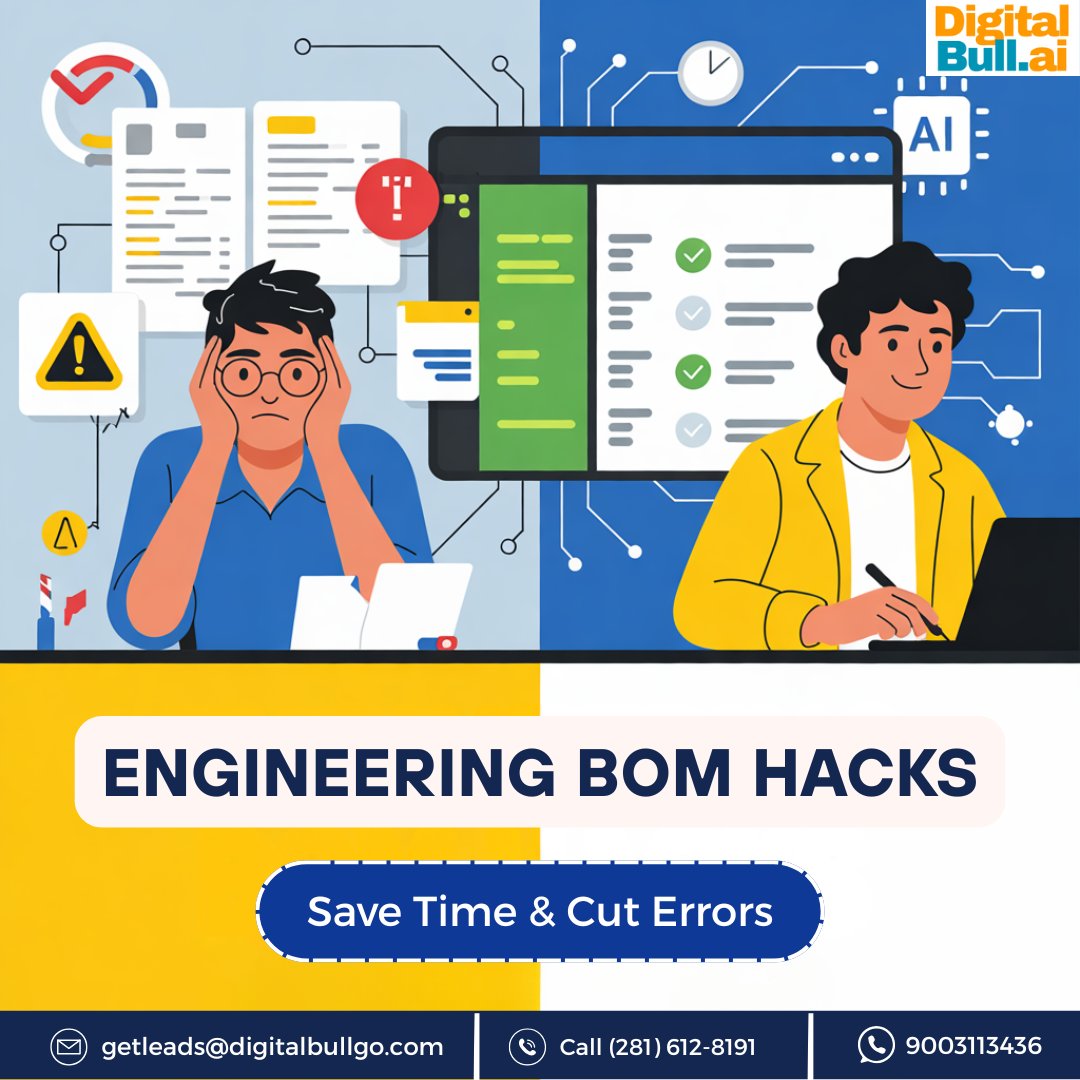 DigiBullAI's tweet image. ⚡Engineering BOM Insights: Save Time &amp;amp; Eliminate Errors with AI! 🛠️

Stop wasting hours on manual BOM management. Discover how AI can streamline your BOM processes.

👉 Book a consultation now to transform your BOM management with AI!

#EngineeringBOM #DigitalBullGO