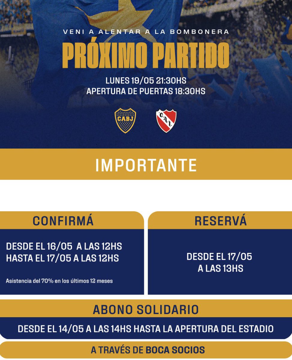 Lo que tenes que saber para ir a alentar a <a href="/BocaJrsOficial/">Boca Juniors</a>
