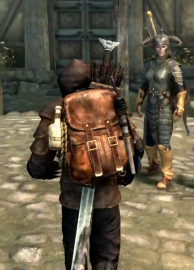 今日からAEの仲間入りだ！
リュック嬉しい🐈！！

#Skyrim