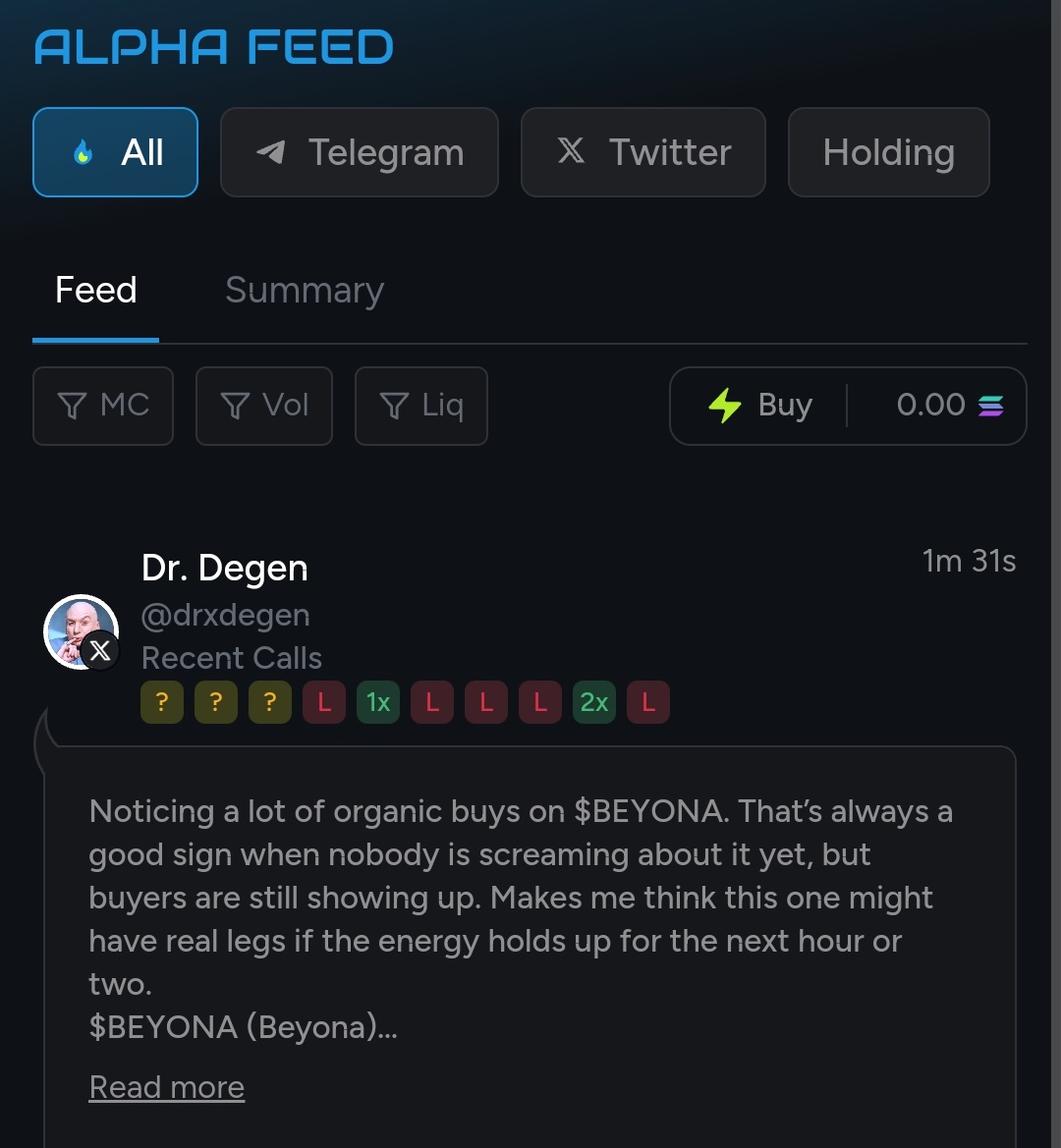 Quingempresss's tweet image. Before it explodes

𝐇𝐞𝐫𝐞’𝐬 𝐰𝐡𝐚𝐭 𝐦𝐚𝐤𝐞𝐬 𝐢𝐭 𝐩𝐨𝐰𝐞𝐫𝐟𝐮𝐥 :

✔It gives you the token name being called

✔The exact entry price

✔Market cap at the time of the call

✔Who called it,with links to their profile

All done instantly  that's not all⤵️

#AlphaTrace