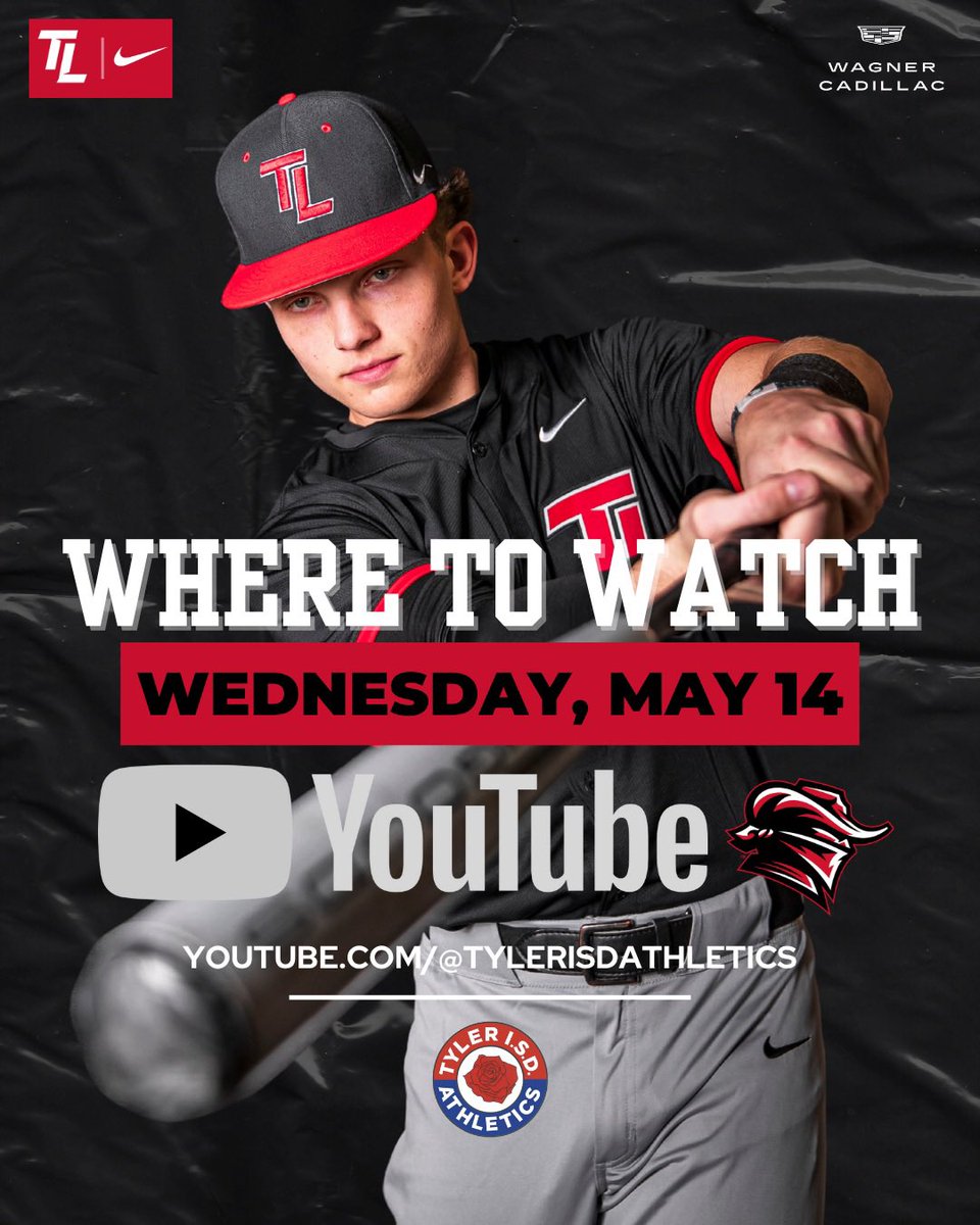 𝙍𝙀𝘼𝘿𝙔 𝙁𝙊𝙍 𝘽𝘼𝙏𝙏𝙇𝙀

Tyler Legacy begins their best-of-three series against Tomball late this afternoon, follow along on YouTube.com/@tylerisdathle…