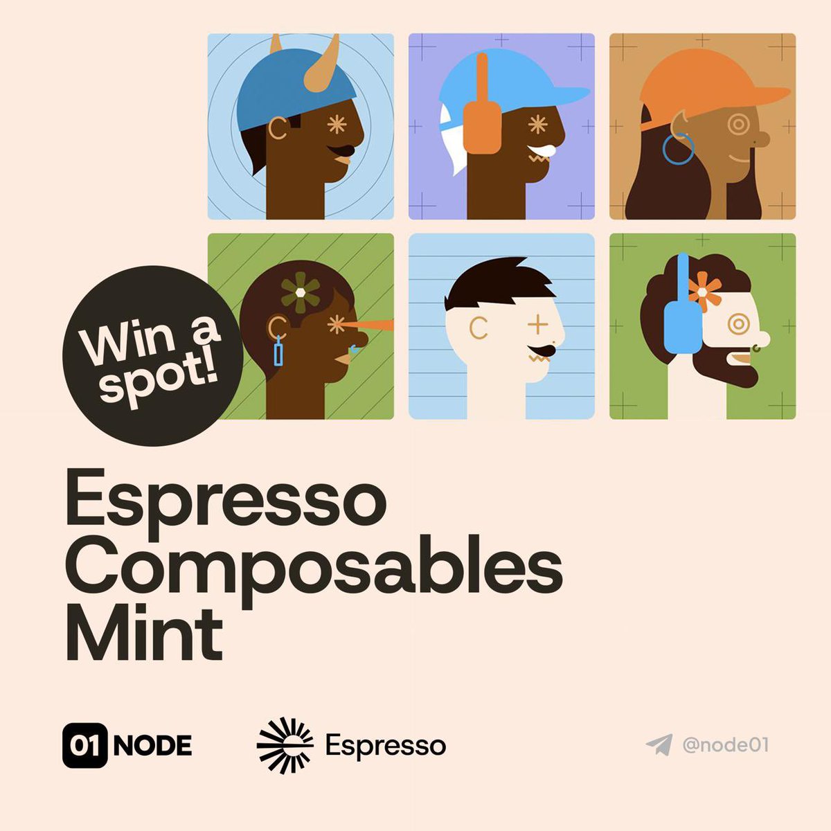 01node Validator (@01node) on Twitter photo Quick one - Giveaway time!
Espresso’s flagship NFT collection is minting on May 15 (TOMORROW).
We’re giving away 3 VIP allowlist spots
Follow <a href="/01node/">01node Validator</a> , Like, RT & Drop your wallet address to enter.
Winners announced in few hours!
Bonus: Your Composables will be able to travel Quick one - Giveaway time!
Espresso’s flagship NFT collection is minting on May 15 (TOMORROW).
We’re giving away 3 VIP allowlist spots
Follow <a href="/01node/">01node Validator</a> , Like, RT & Drop your wallet address to enter.
Winners announced in few hours!
Bonus: Your Composables will be able to travel