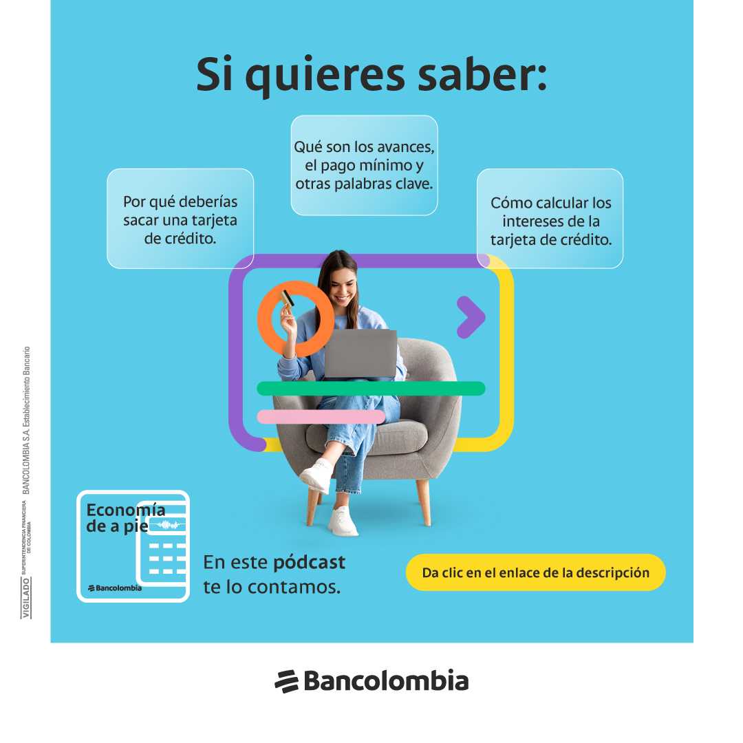 PiscisJD's tweet photo. Si usas los beneficios y alianzas que las tarjetas de crédito te dan, puedes tener un ahorro importante cada mes 🥳.
Conoce 4 consejos de oro para usar este producto en el pódcast Economía de a pie de Bancolombia https://t.co/ia8RLAJ966 https://t.co/JRWn5rBfum