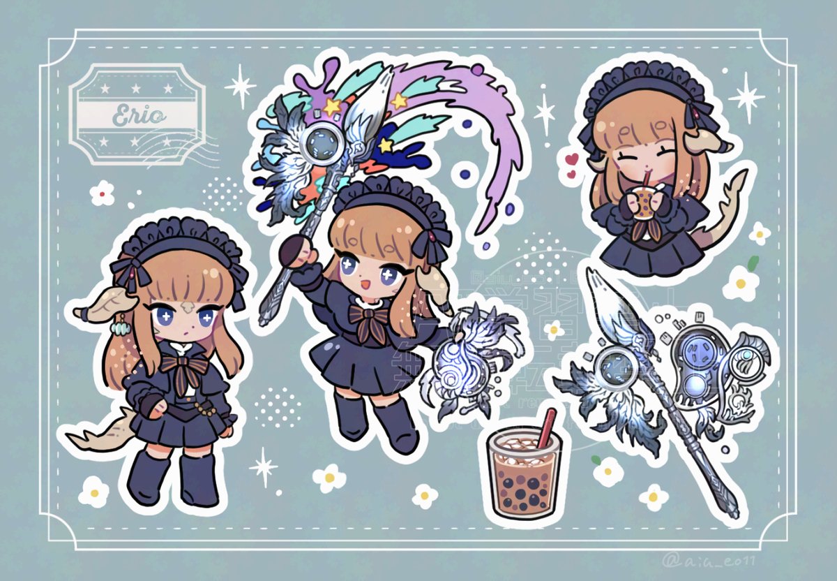 aiu_eo11's tweet image. Thanks for the commission request!🌸🖌️🎨
#Commission