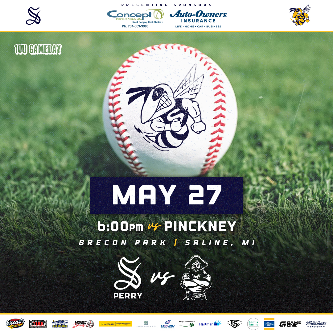 SaybsPerry's tweet photo. It's Gameday Hornets! We return to KVBSA League Play with an important game against the a solid club from Pinckney. This is our annual PKU Awareness game, and time to show our support for those impacted. Let's Go Hornets!
#SAYBSPerry #ConceptInsurance #AutoOwnersInsurance https://t.co/o2IrUweSla