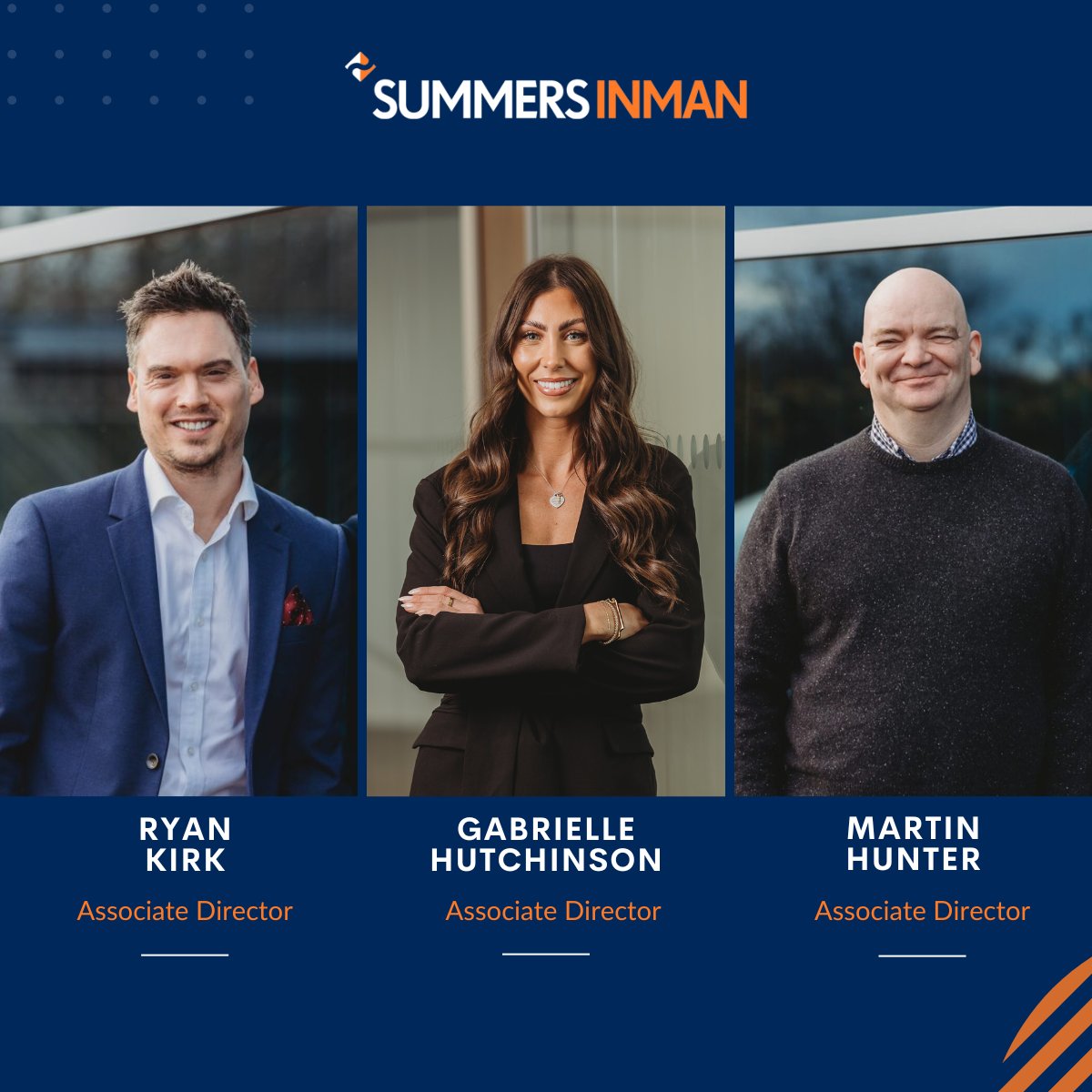 #SummersInman is delighted to announce the #promotion of Gabrielle Hutchinson, Martin Hunter &amp; Ryan Kirk to the role of #AssociateDirector this month 👏 We are thrilled to see them take on their new roles &amp; look forward to their continued successes. #OurPeople #Construction