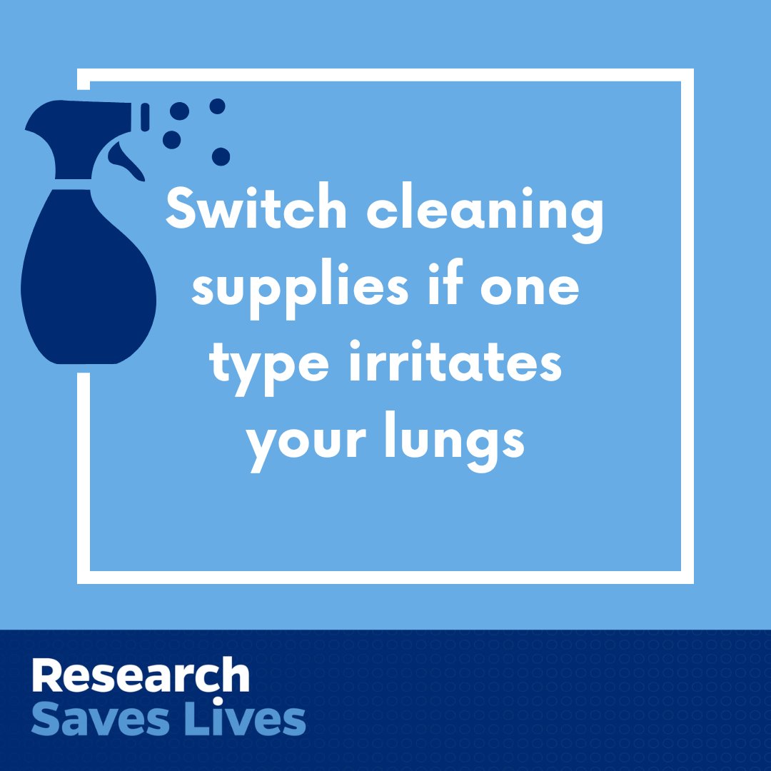 Some cleaning chemicals may be more irritating to your lungs than others. If you notice that one brand causes your asthma to flare up, consider switching to something that's gentler on your lungs.

#AsthmaAndAllergyAwarenessMonth