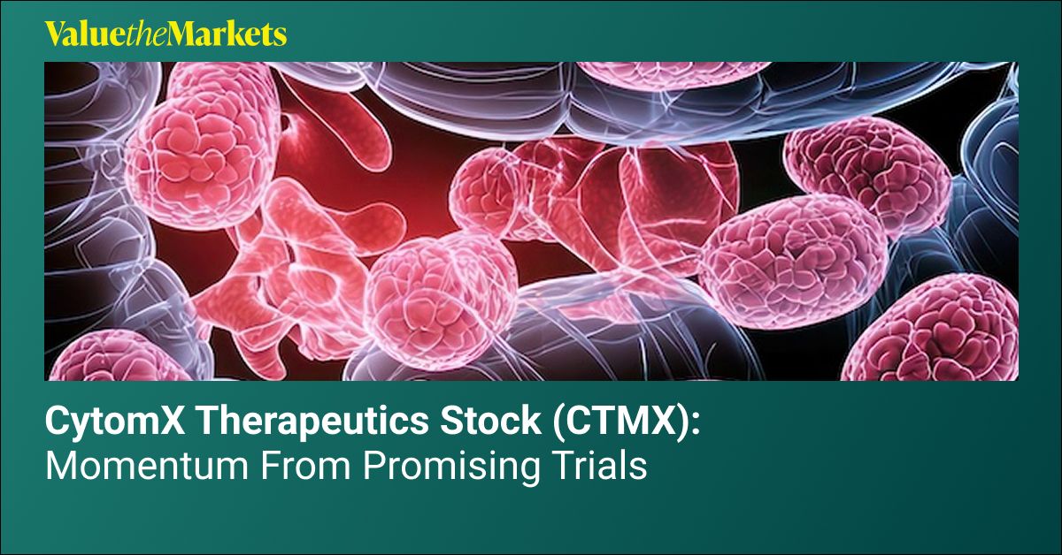 ValueTheMarkets's tweet image. CytomX ($CTMX) stock soared 280% after promising Phase 1 results for its cancer therapy, CX-2051, and a $93.4M stock offering. Is this the start of a biotech resurgence?

Full analysis ⬇️
valuethemarkets.com/analysis/cytom… 

#CTMX #BiotechStocks #CancerResearch #Investing #ValueTheMarkets